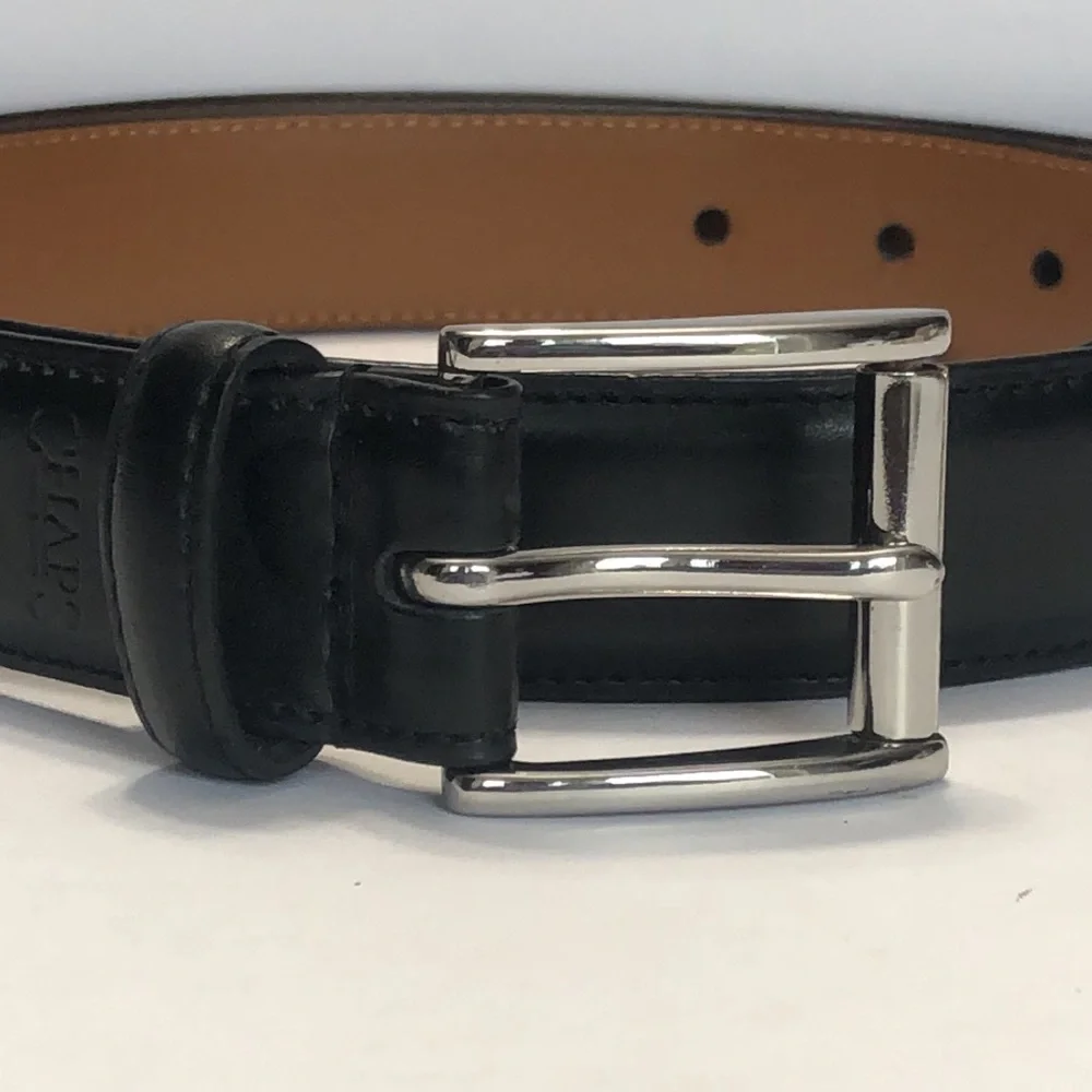 Chaps Black Leather Belt size 36